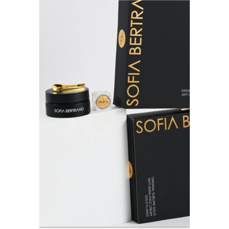 Sofia Bertrand Cofre Gold Flakes + Vanity Bag | Pack Lujo