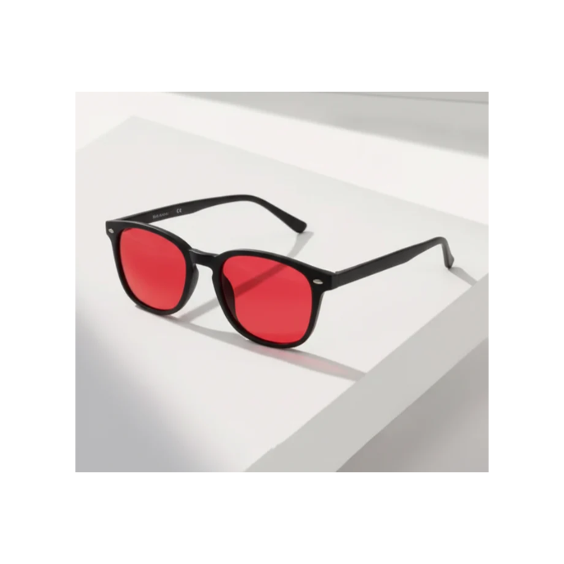Wellbeinn Red Horizon Gafas Luz Roja | Protección Luz Azul y Descanso Visual