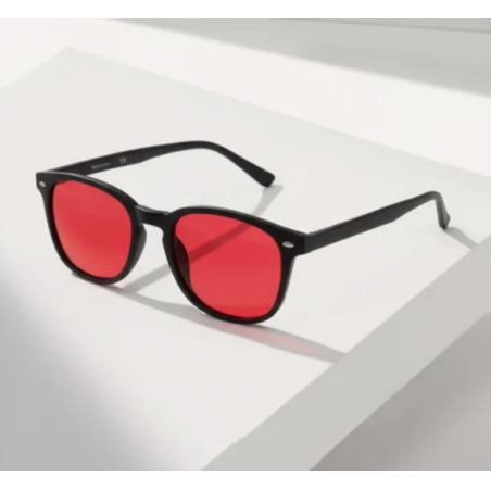 Wellbeinn Red Horizon Gafas Luz Roja | Protección Luz Azul y Descanso Visual