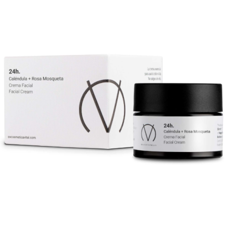 CV Cosmetics Crema 24H Hidratante Facial | Crema Día y Noche para Piel Suave