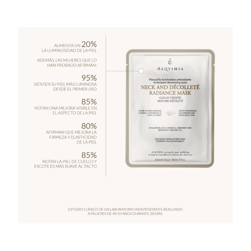 Alqvimia Mascarilla Cuello y Escote | Luminosidad