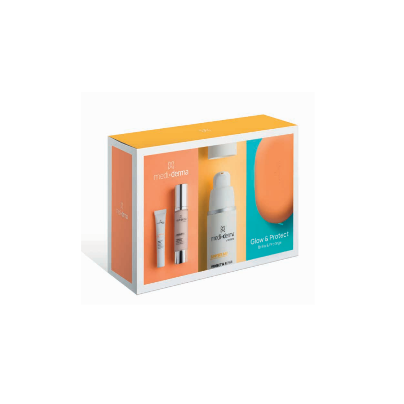 Mediderma Pack Glow & Protect | Rutina Facial Iluminadora y Protección Antiedad