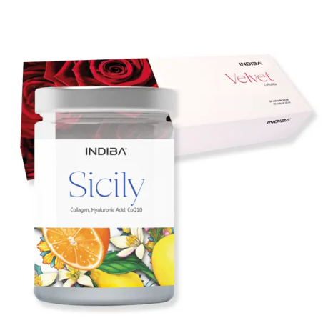 Indiba Tratamiento Cellulite Power Velvet + Sicily | Pack Anticelulítico Reafirmante