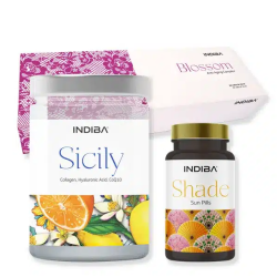 Indiba Ceuticals Tratamiento Anti-Aging Deluxe Blossom + Sicily + Shade | Pack Antiedad Facial