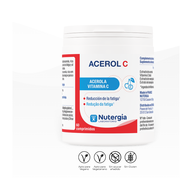 Nutergia Acerol C | Complemento Alimenticio con Vitamina C Natural