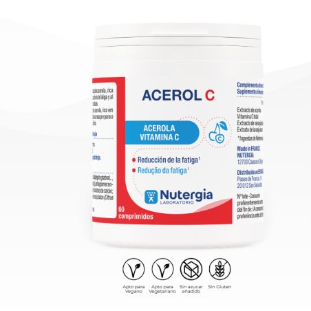 Nutergia Acerol C | Complemento Alimenticio con Vitamina C Natural