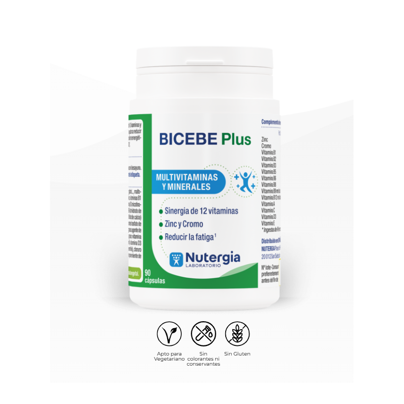 Nutergia Bicebe Plus | Complemento Alimenticio Vitaminas del Grupo B