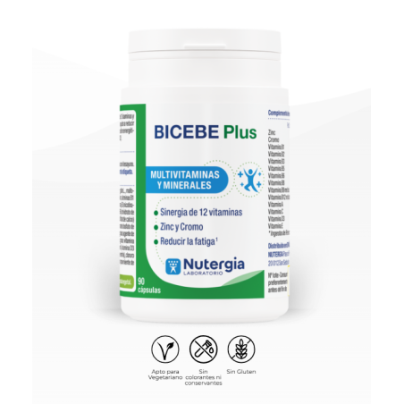Nutergia Bicebe Plus | Complemento Alimenticio Vitaminas del Grupo B