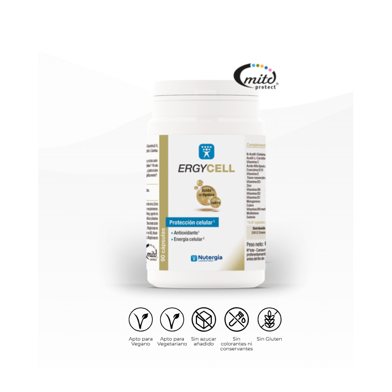 Nutergia Ergycell | Complemento Alimenticio Antioxidante y Vitalidad