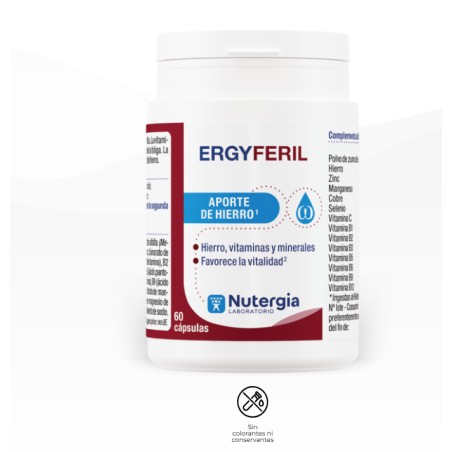 Nutergia Ergyferil | Complemento Alimenticio con Hierro y Vitaminas
