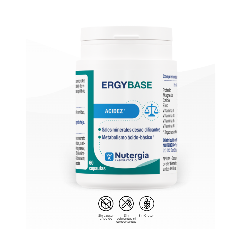 Nutergia Ergybase | Complemento Alimenticio Equilibrio Ácido-Base