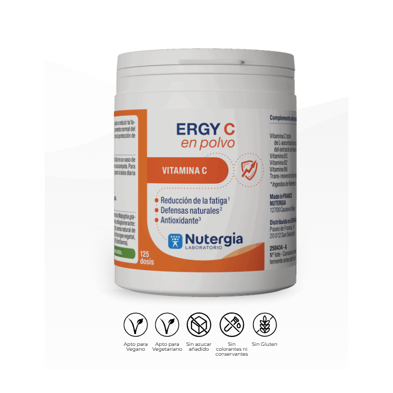 Nutergia Ergy C | Complemento Alimenticio con Vitamina C