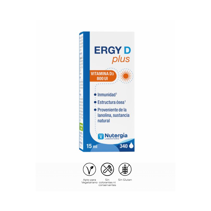 Nutergia Ergy D Plus | Complemento Alimenticio con Vitamina D