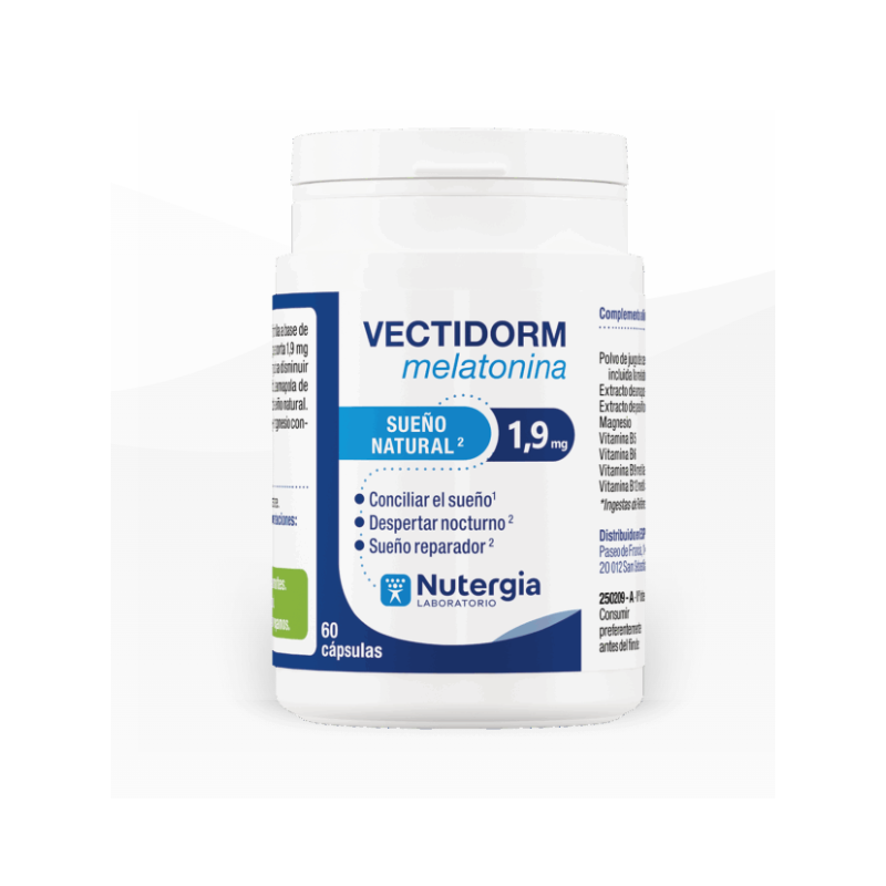 Nutergia Vectidorm Melatonina | Complemento Alimenticio para el Descanso