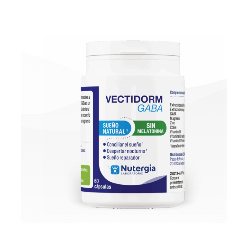 Nutergia Vectidorm GABA | Complemento Alimenticio Relax y Descanso