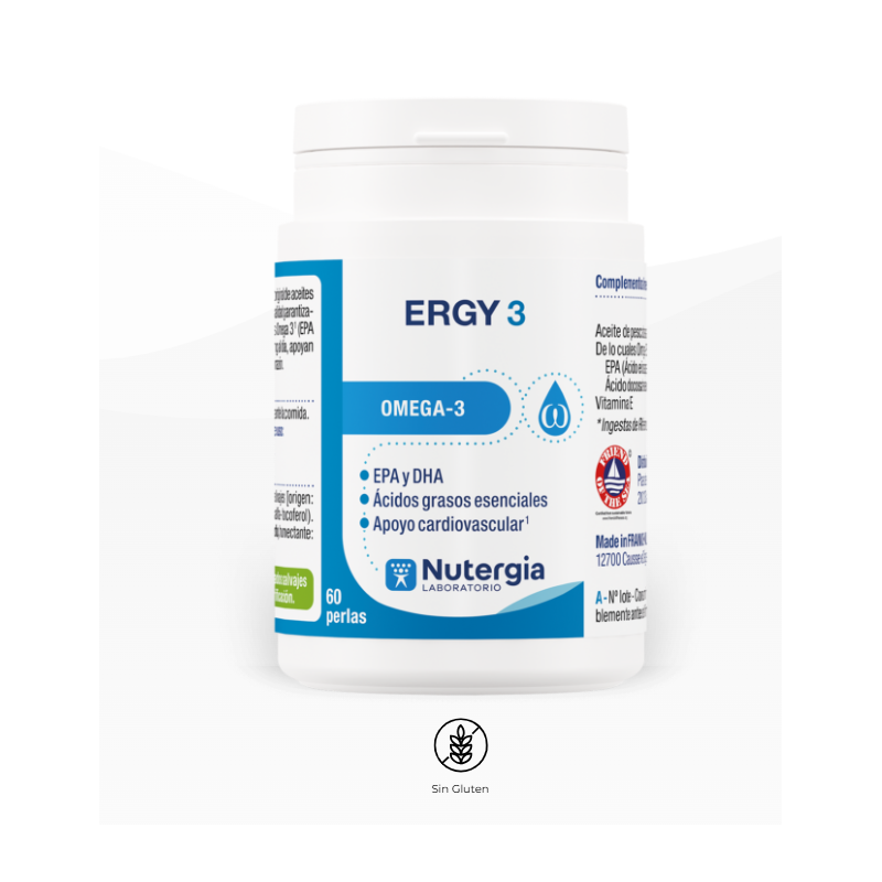 Nutergia Ergy 3 | Complemento Alimenticio con Omega 3