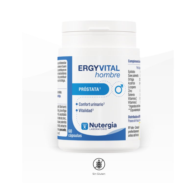 Nutergia Ergyvital Hombre | Complemento Alimenticio Energía y Vitalidad Masculina