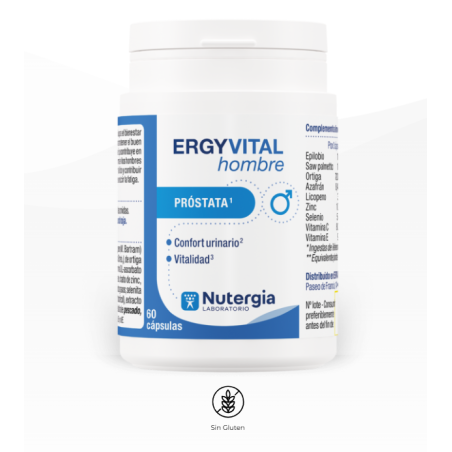 Nutergia Ergyvital Hombre | Complemento Alimenticio Energía y Vitalidad Masculina