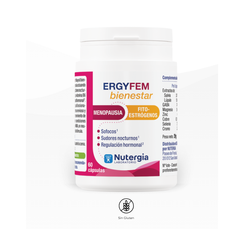 Nutergia Ergyfem Bienestar | Complemento Alimenticio Bienestar Femenino