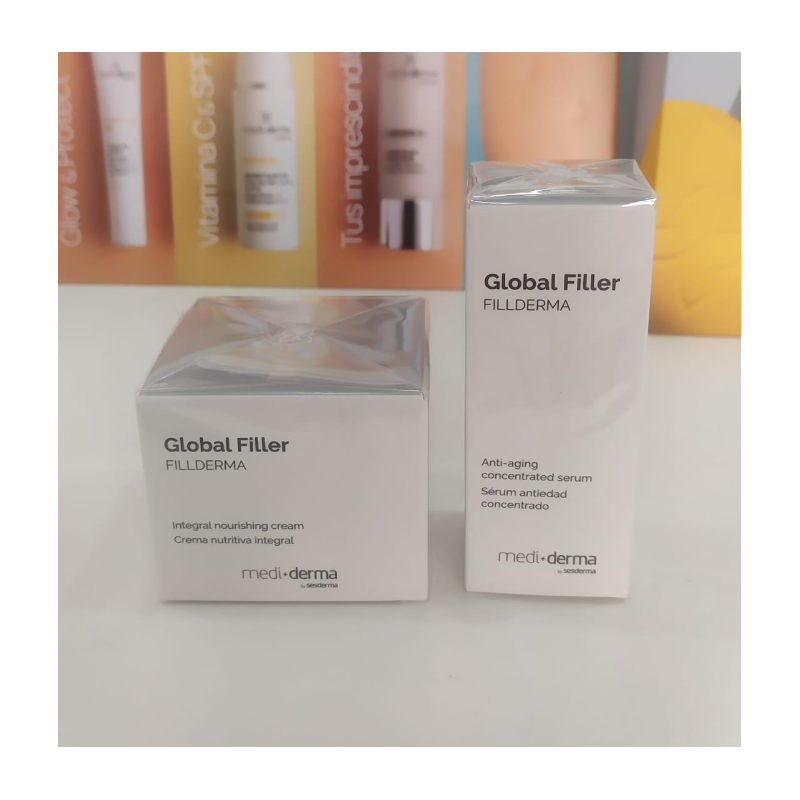 Mediderma Lote Global Filler Crema + Sérum | Tratamiento Reafirmante y Antiedad