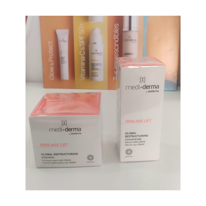 Mediderma Lote Sens-Age Lift Global Restructuring Crema + Concentrado | Tratamiento Reafirmante
