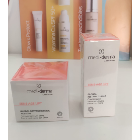 Mediderma Lote Sens-Age Lift Global Restructuring Crema + Concentrado | Tratamiento Reafirmante