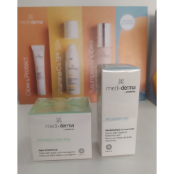 Mediderma Lote Redness Control A&A Sensitive + Hylanses MD HA Advance Concentrado | Calmante e Hidratante
