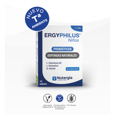Nutergia Ergyphilus Niños | Probióticos y Bienestar Digestivo Infantil