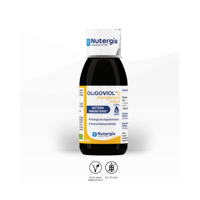 Nutergia Oligoviol C | Complemento Alimenticio con Oligoelementos y Vitamina C