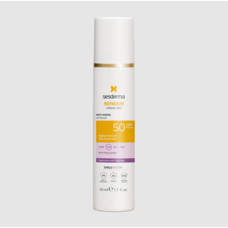Sesderma Repaskin Urban 365 Antiedad SPF50 | Protección Solar Facial Diaria