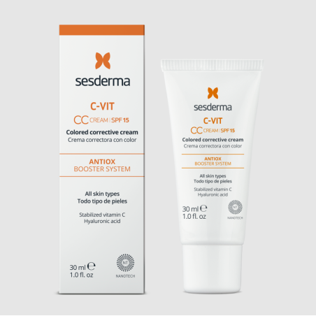 Sesderma C-VIT CC Cream | Crema Facial Iluminadora con Color