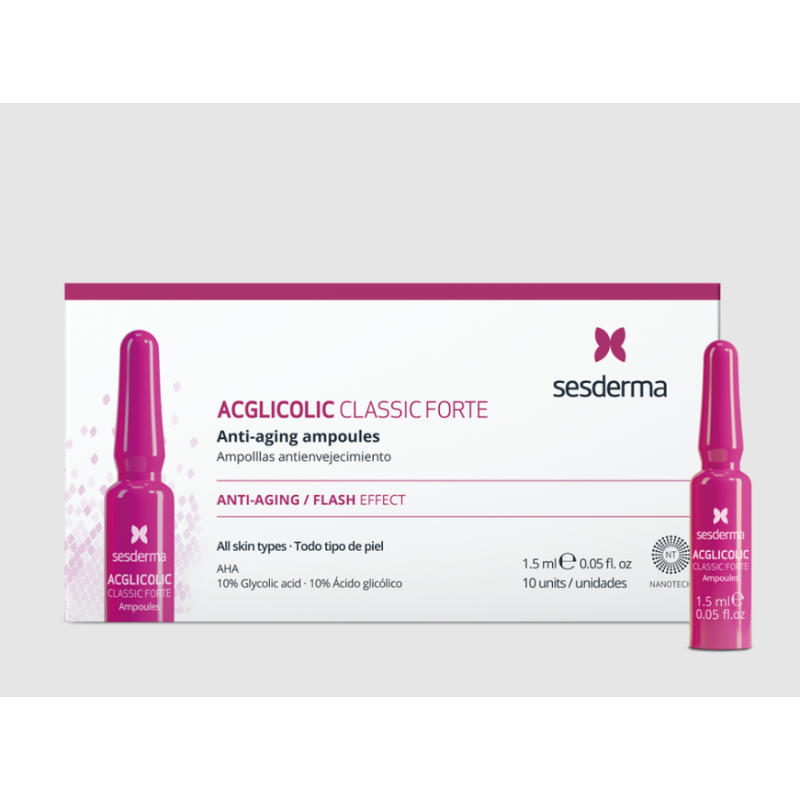 Sesderma Acglicolic Classic Forte Ampollas | Peeling Renovador Antiedad