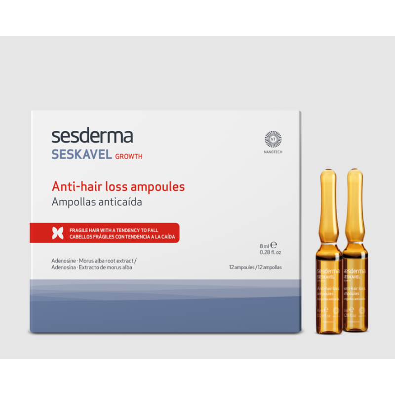 Sesderma Seskavel Growth Ampollas Anticaída | Tratamiento Intensivo Capilar