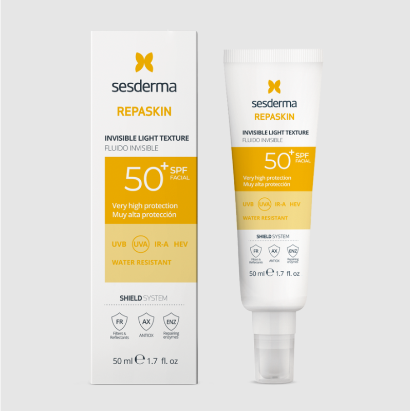 Sesderma Repaskin Fluido Invisible SPF50+ | Fotoprotección Facial Ultraligera