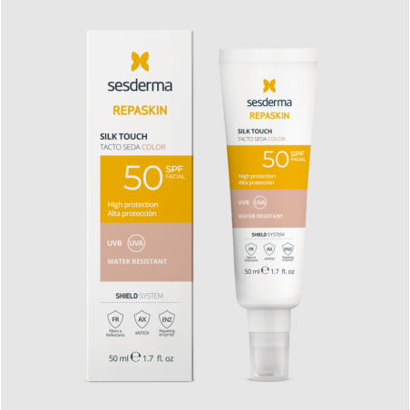 Sesderma Repaskin con Color SPF50 | Protector Solar + Tono Unificado