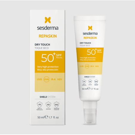 Sesderma Repaskin Toque Seco SPF50 | Protección Solar Facial Mate