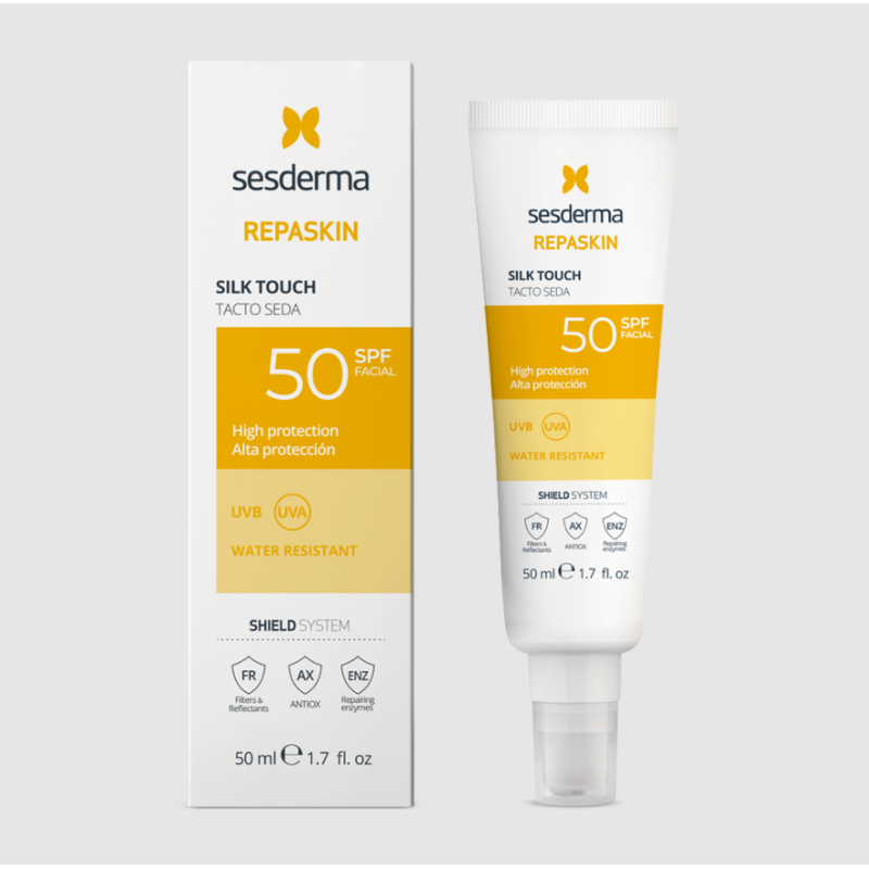 Sesderma Repaskin Facial SPF 50 | Protector Solar Tacto Sedoso