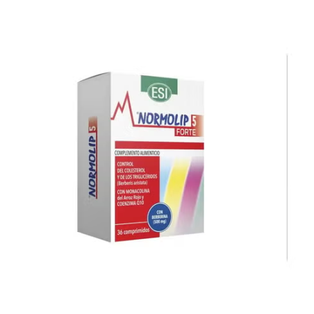 ESI Normolip 5 Forte 36 Comprimidos | Control del Colesterol y Triglicéridos