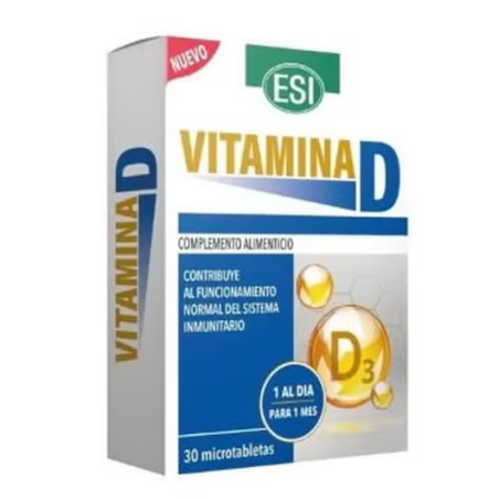 ESI Vitamina D 30 Tabletas | Defensas, Huesos y Sistema Inmunitario