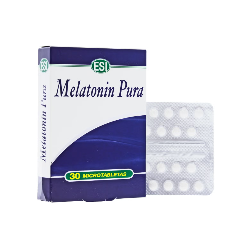 ESI Melatonina Pura Cannabis Sativa 30 Microtabletas | Sueño y Descanso Natural