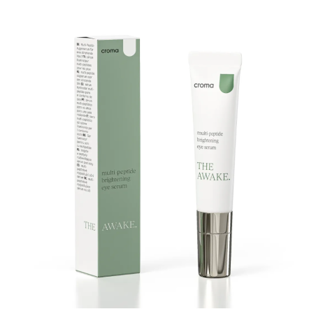 Croma The Awake Serum Contorno de Ojos | Sérum Iluminador Multipepéptidos para Ojeras y Fatiga