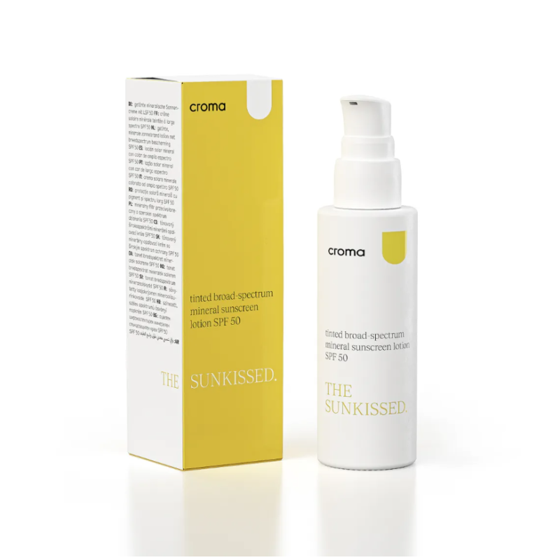 Croma The Sunkissed Protector Solar Mineral SPF50+ | Fotoprotección Mineral con Color