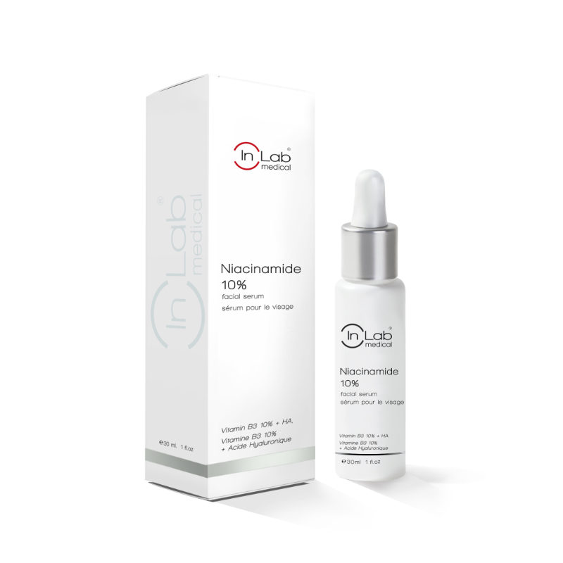 INLAB Niacinamida 10% Pure Serum | Sérum Equilibrante, Iluminador y Minimizador de Poros