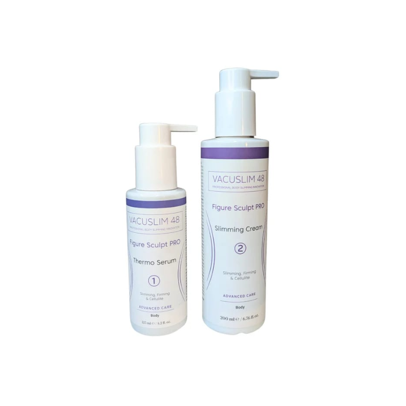 Vacuslim Pack Thermo Serum 1 + Slimming Cream 2 | Tratamiento Corporal Reductor y Remodelante