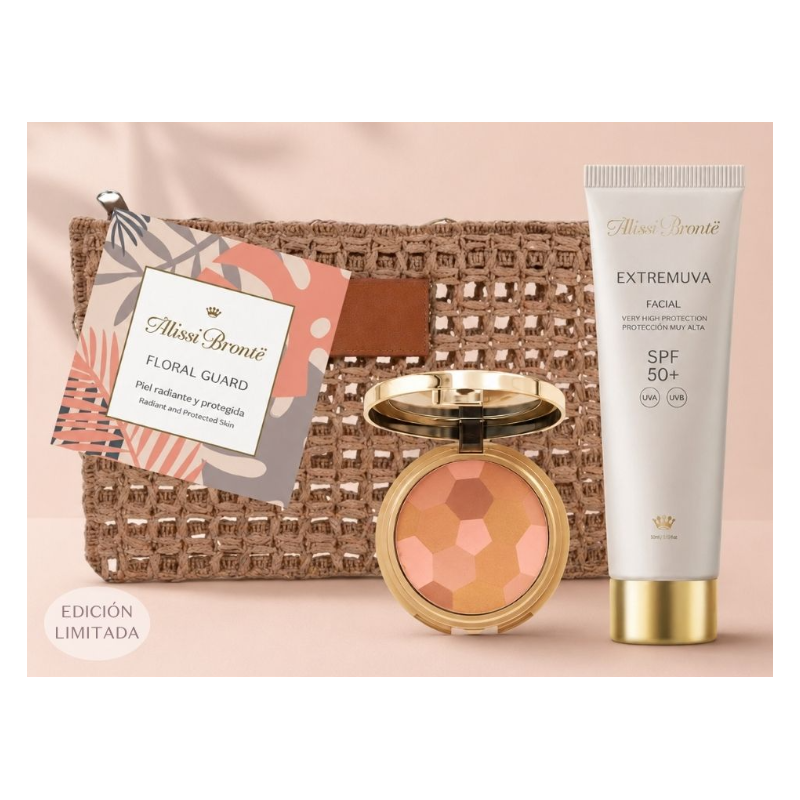 Alissi Brontë Pack Floral Guard ExtremUVA Facial SPF50+ + Light Up | Protección Solar e Iluminación Facial