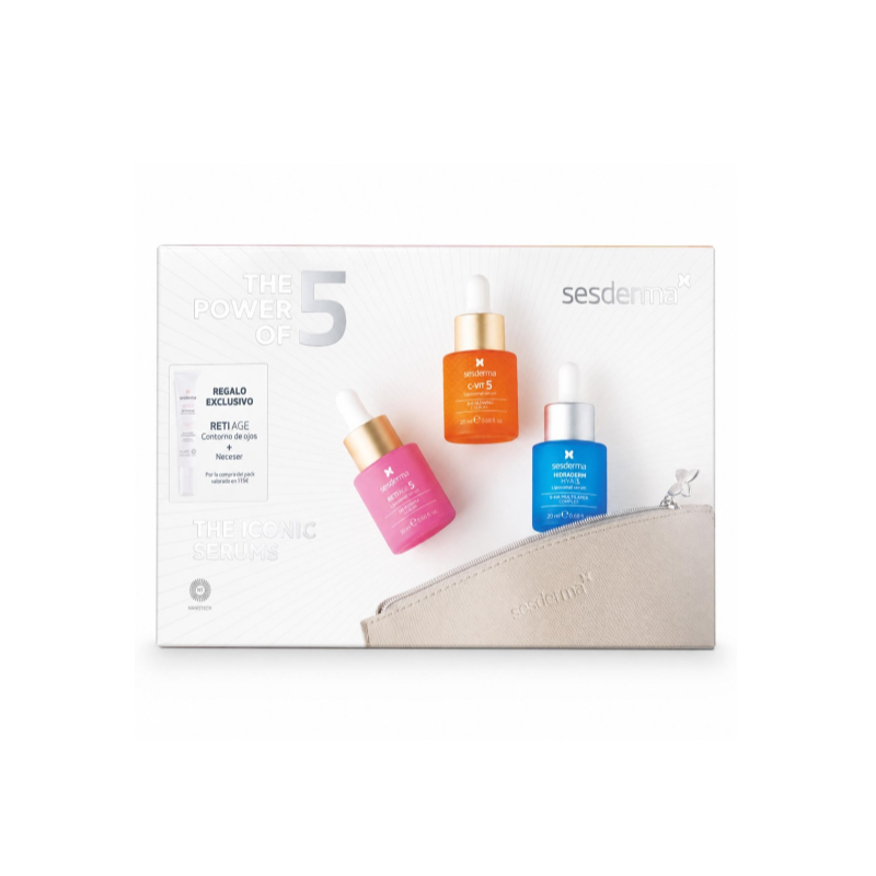 Sesderma Pack The Iconic Serums C-VIT 5 + RETIAGE 5 + HIDRADERM HYAL 5