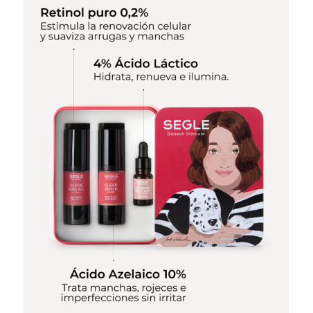 Segle Cofre Rutina Despigmentante | Clear Azelaic + Glicolmix + Clear Skin-R