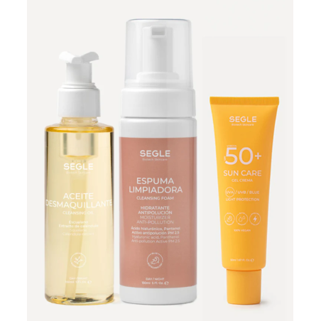 Segle Pack Doble Limpieza + Solar SPF50+ | Limpieza y Protección Facial