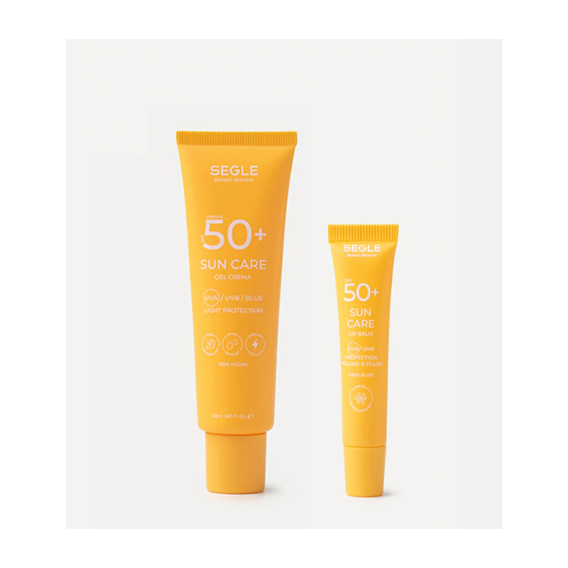 Segle Rutina Sunflower | Solar Gel Crema Facial SPF50+ + Lip Balm SPF50+