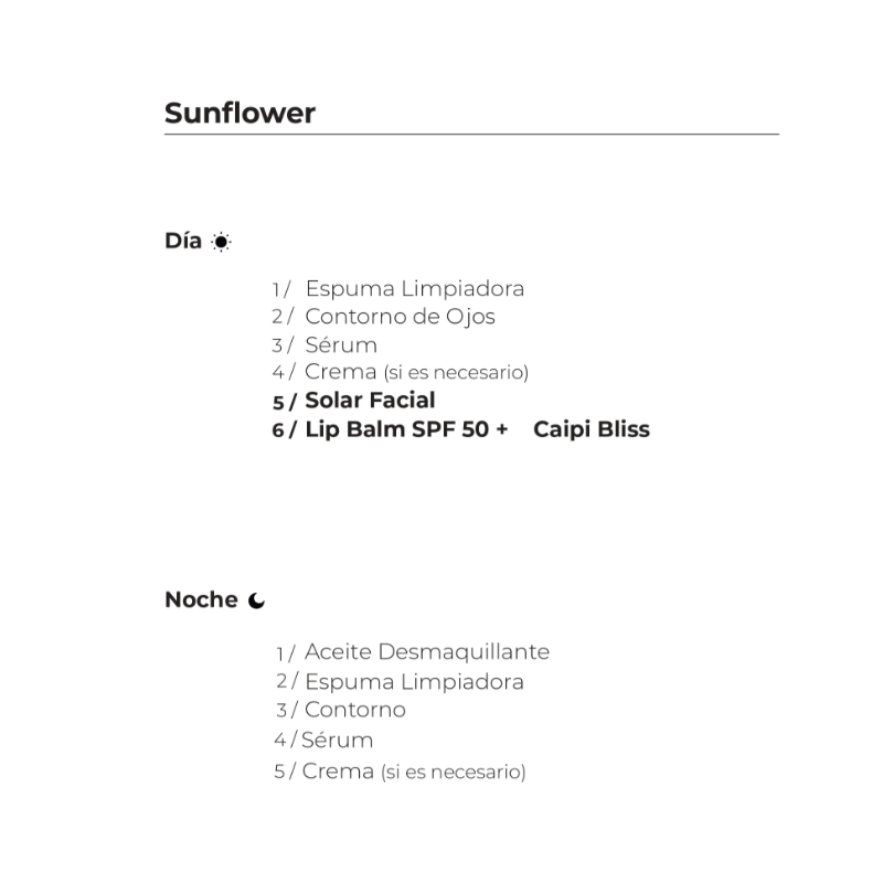 Segle Rutina Sunflower | Solar Gel Crema Facial SPF50+ + Lip Balm SPF50+